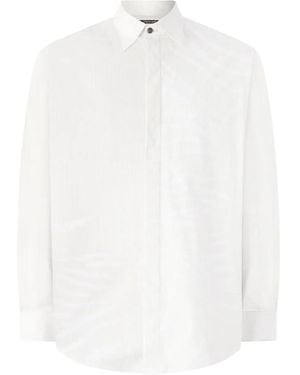 Roberto Cavalli Zebra-Print Shirt - White