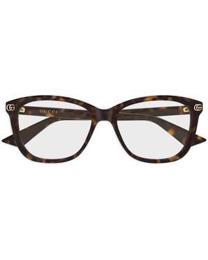 Gucci Gg Square-Frame Glasses - Black