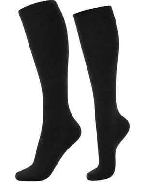Fogal Cocoon Ribbed-Knit Socks - Black