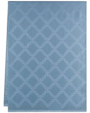 Ferragamo Bufanda Gancini En Jacquard - Azul
