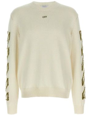 Off-White c/o Virgil Abloh 3D Diag Outline Jumper - White