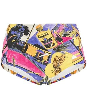 Palm Angels Miami Mix Bikinihöschen - Weiß