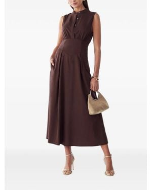 Willa Bexley Midi Dress - Brown