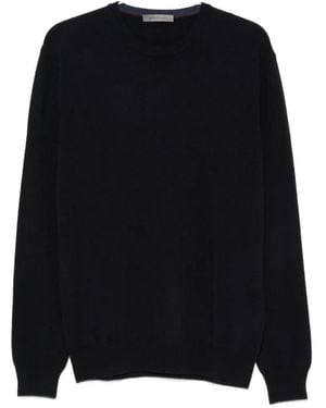 Corneliani Crew Neck Long-Sleeve Jumper - Black