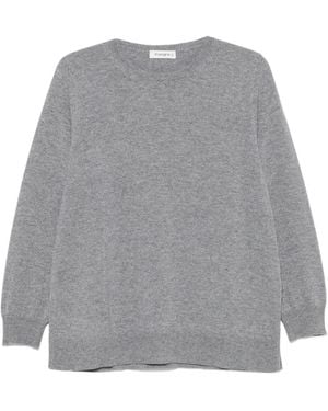 Kangra Fine-Knit Crew-Neck Jumper - Grey