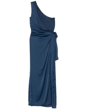MOUTAKI One-Shoulder Maxi Dress - Blue