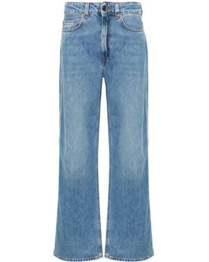 Haikure Winona Mid-Rise Wide-Leg Jeans - Blue