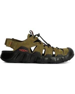 Keen Hyperport Fisherman Leather Sandals - Zwart
