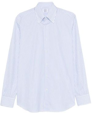 Mazzarelli Striped Button-Down Shirt - White