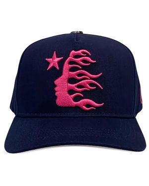 HELLSTAR Logo Snapback Hat - Blue
