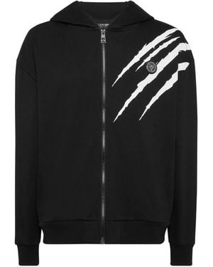 Philipp Plein Zip Scratch Jacket - Black