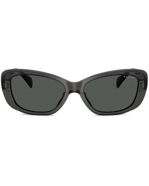Polo Ralph Lauren Rectangle-Frame Sunglasses - Gray