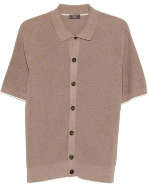 Peserico Chemise Boutonnée À Manches Courtes - Natural