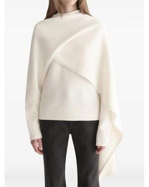 A.L.C. Davin Draped Jumper - White