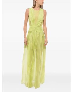 John Richmond Sleeveless Maxi Dress - Yellow