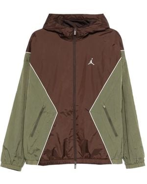 Nike Zip Hooded Jacket - Brown