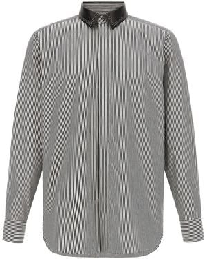 Tom Ford Fine Bengal Stripe Fluid Fit Shirt - Gray