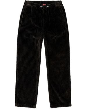 DIESEL Pantaloni A Coste P-Martial Con Coulisse - Nero