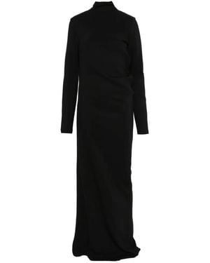 TOTEME Twist Long-Sleeve Maxi Dress - Black