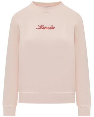 Lanvin ロゴ スウェットシャツ - ピンク