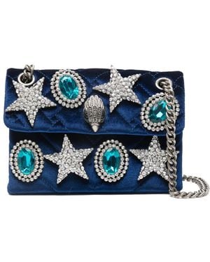 Kurt Geiger Quilted Star-Embellished Mini Bag - Blue