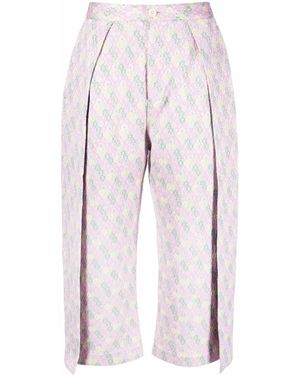 Henrik Vibskov Flip Floral-Jacquard Pants - Pink