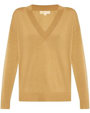 MICHAEL Michael Kors V-Neck Knitwear - Yellow