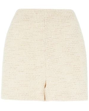 Ballantyne Bouclé Shorts - Natural
