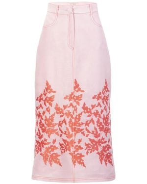 Silvia Tcherassi Layan Midi Skirt - Pink