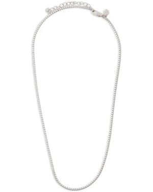 Astrid & Miyu Cubic-Zirconia Tennis Necklace - White