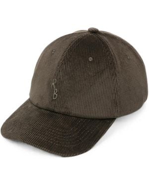 Ruslan Baginskiy Corduroy Logo-Embroidered Baseball Cap - Brown