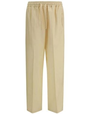 Umit Benan Drawstring Trousers - Natural