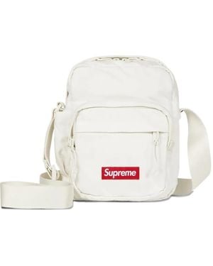 Supreme Borsa A Tracolla Denim - Bianco