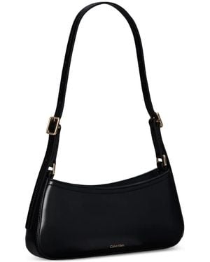 Calvin Klein Logo-Detail Shoulder Bag - Black