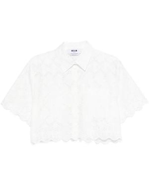 MSGM Button-Fastening Shirt - White