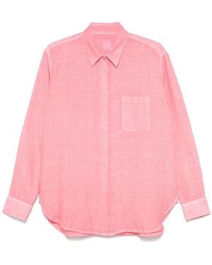 120% Lino Camisa de lino - Rosa