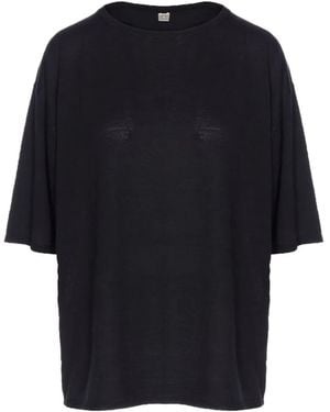TOTEME Crew-Neck Short-Sleeves T-Shirt - Blue