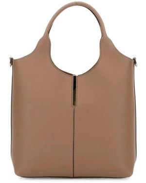 Tod's Leather Tote Bag - Brown