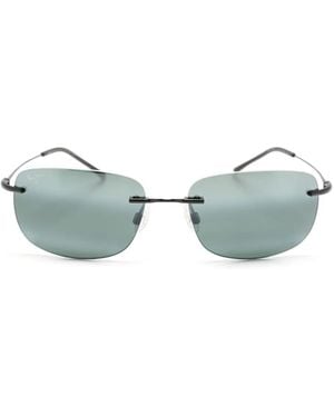 Maui Jim Ohai Rectangle-Frame Sunglasses - Green