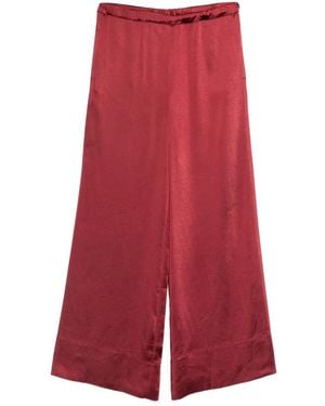 THE NINA STUDIO Elasticated-Waistband Pants - Red