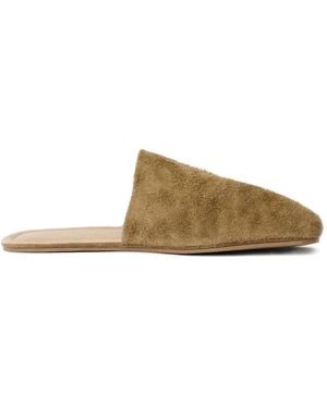 Our Legacy Speckled Suede Slippers - Natural
