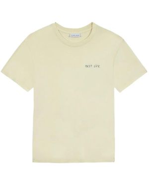 Maison Labiche Embroidered Cotton T-Shirt - Natural