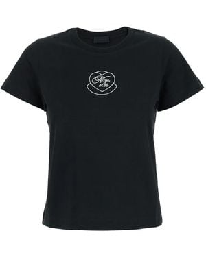 Moncler Heart-Logo T-Shirt - Black