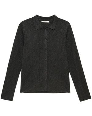 Maliparmi Polo-Collar Cardigan - Black