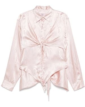 Martine Rose Knotted Shirt - Pink
