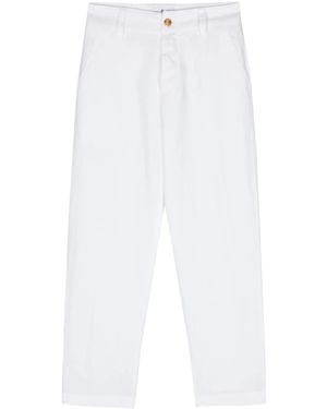 PT Torino Twill Tapered Trousers - White