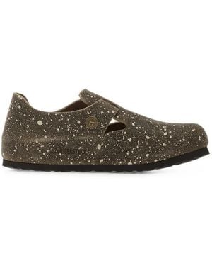 Birkenstock London The Artist Paint-Splatter Trainers - Brown