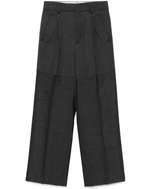 Victoria Beckham パネルデザイン パンツ - グレー