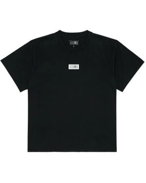 MM6 by Maison Margiela Numeric Cotton T-Shirt - Black