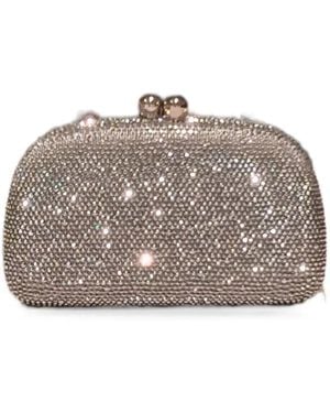 Serpui Mia Crystal-Embellished Cross Body Bag - Grey